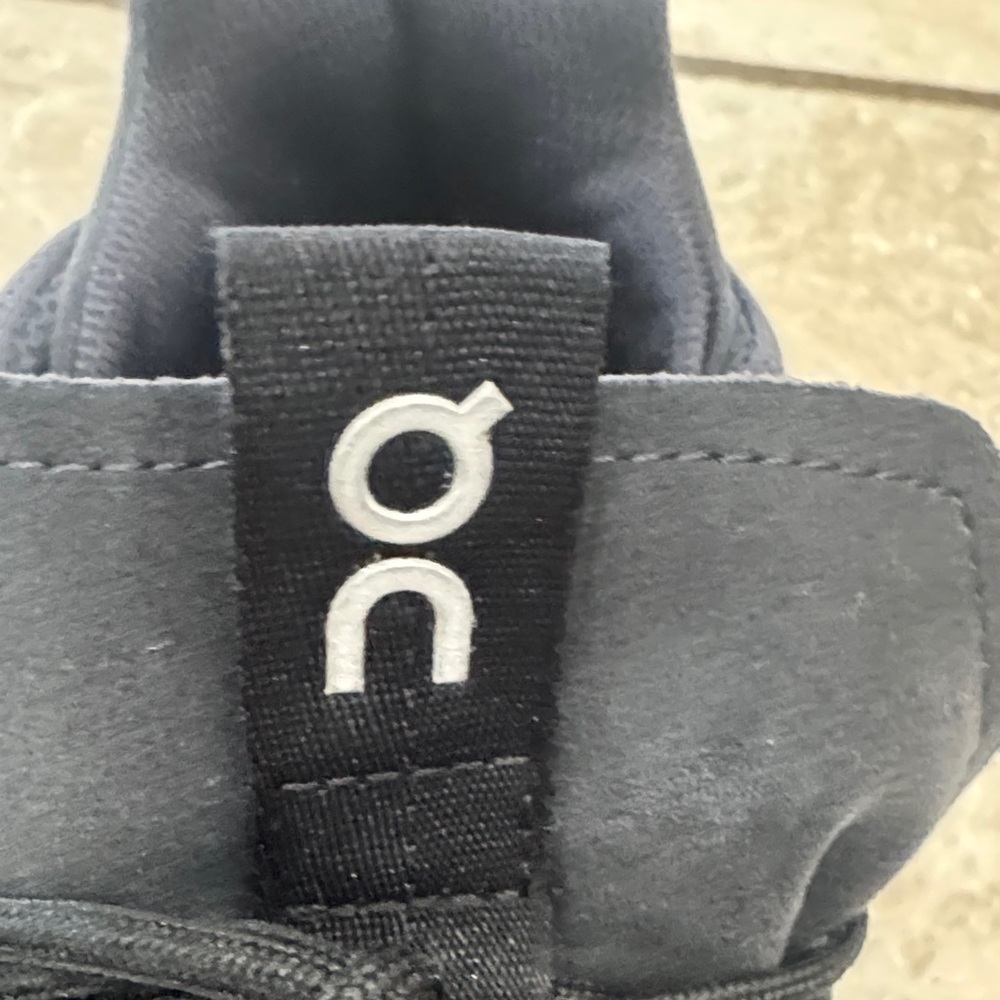On Cloud Nova Running Men's Black and White Sneakers - Picture 2 of 8